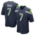 PETTCS S.Seahawks #7 Uchenna Nwosu Player Navy Home Game Stitched Jerseys