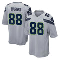 PETTCS S.Seahawks #88 AJ Barner Player Gray Home Game Stitched Jerseys