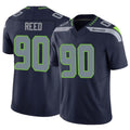 PETTCS S.Seahawks #90 Jarran Reed Player Navy Limited Vapor F.U.S.E. Home Game Stitched Jerseys