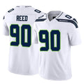 PETTCS S.Seahawks #90 Jarran Reed Player White Limited Vapor F.U.S.E. Home Game Stitched Jerseys