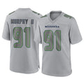 PETTCS S.Seahawks #91 Byron Murphy II Player Gray Atmosphere Fashion Home Game Stitched Jerseys