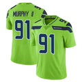PETTCS S.Seahawks #91 Byron Murphy II Player Green Limited Color Rush Home Game Stitched Jerseys