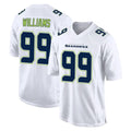PETTCS S.Seahawks #99 Leonard Williams Player White Tundra Fashion Home Game Stitched Jerseys