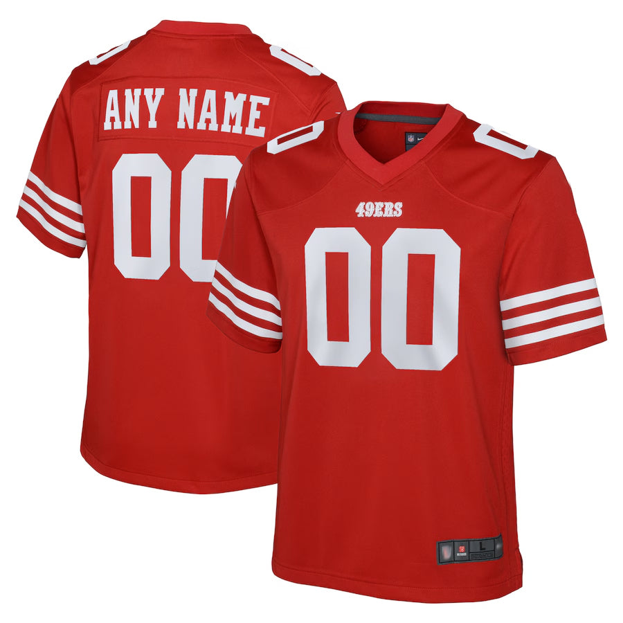 PETTCS Custom SF.49ers Game Team Colour Stitched Jerseys