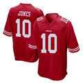 PETTCS SF.49ers #10 Mac Jones Player Red Home Game Stitched Jerseys