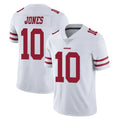 PETTCS SF.49ers #10 Mac Jones Player White Limited Vapor Untouchable Home Game Stitched Jerseys