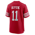 PETTCS SF.49ers #11 Brandon Aiyuk Scarlet Game Player Stitched Jerseys