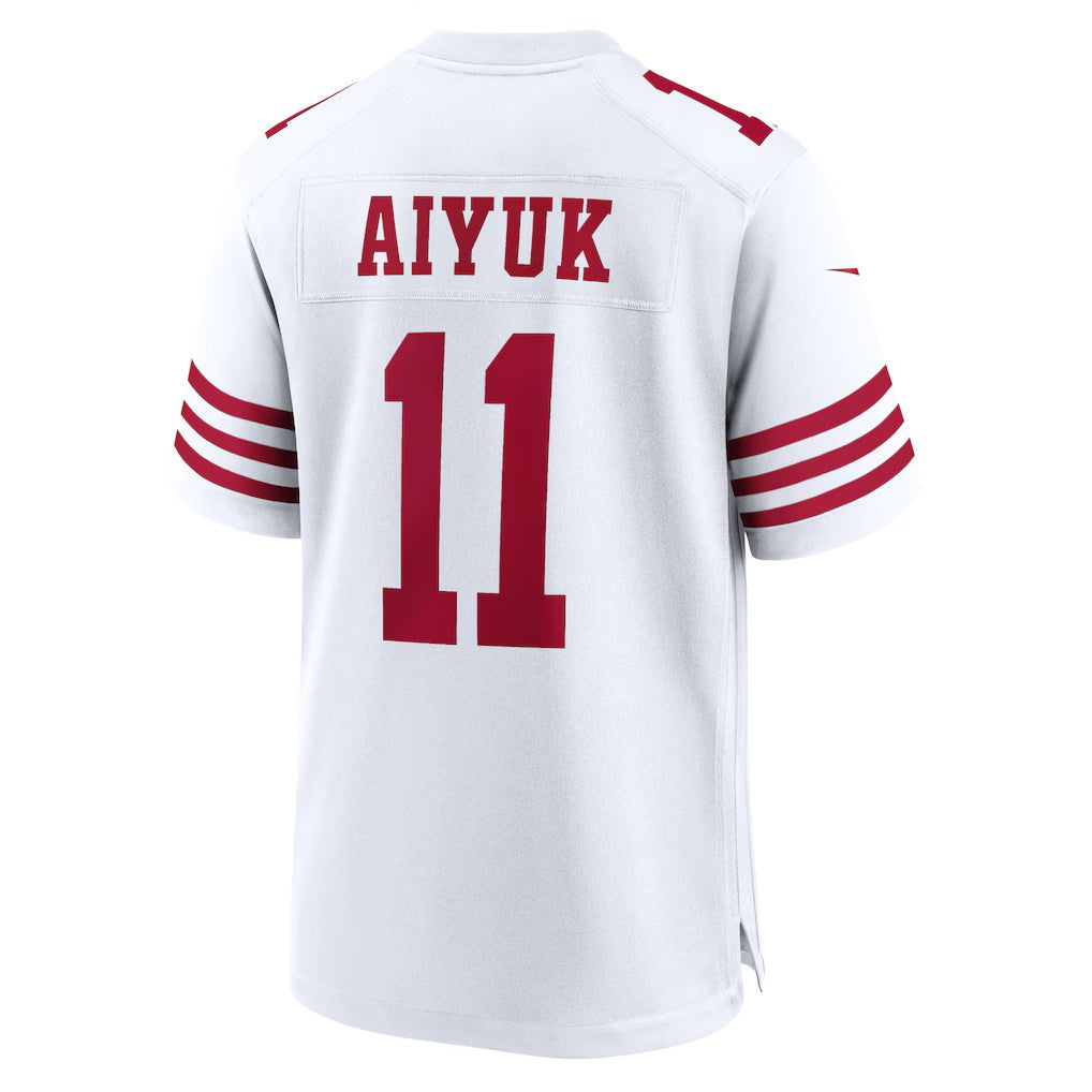 PETTCS SF.49ers #11 Brandon Aiyuk White Game Stitched Jerseys