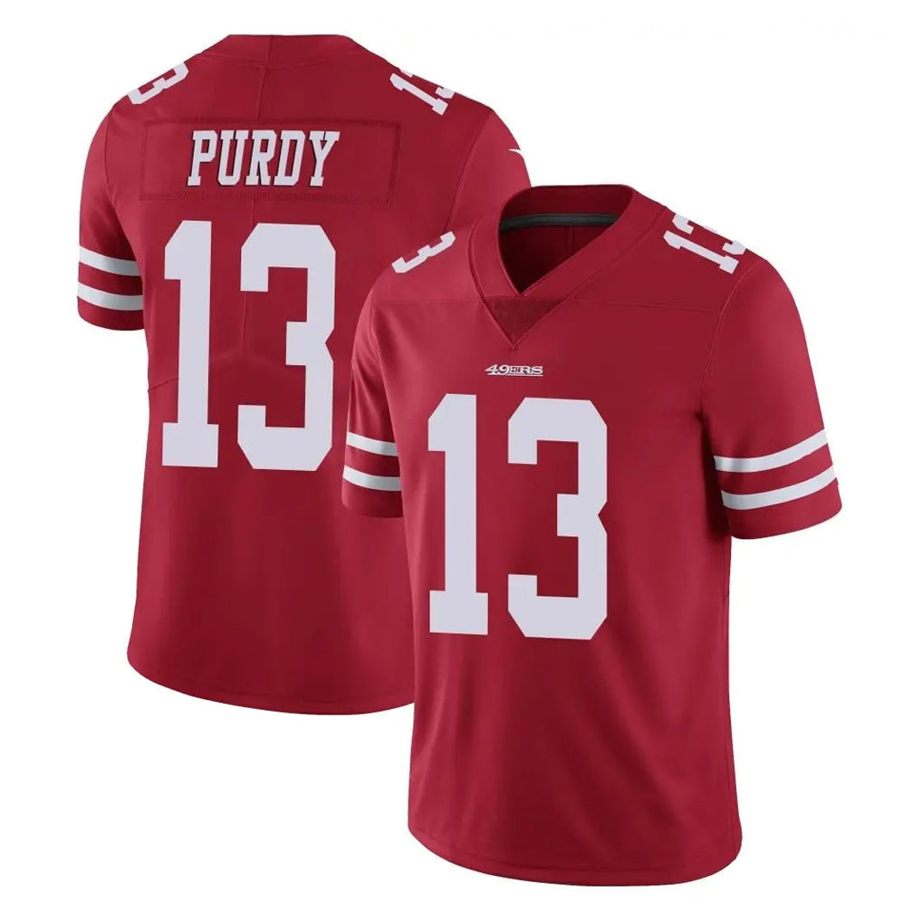 PETTCS SF.49ers #13 Brock Purdy Player Red Limited Vapor Untouchable Home Game Stitched Jerseys