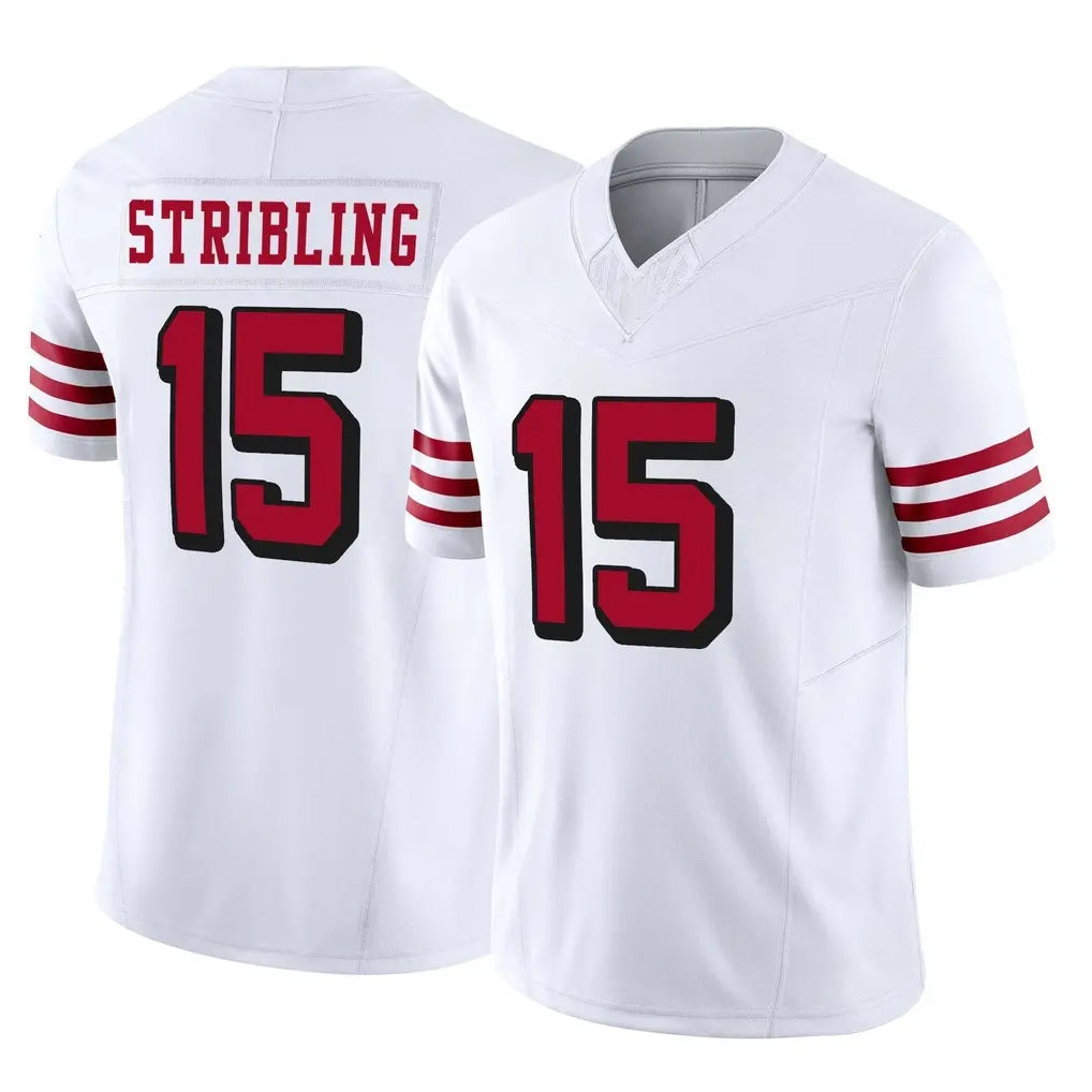 PETTCS SF.49ers #15 De'Zhaun Stribling Player White Limited Alternate Vapor F.U.S.E. Home Game Stitched Jerseys