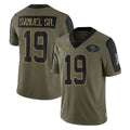 PETTCS SF.49ers #19 Deebo Samuel Sr. Player Olive Salute To Service Limited Game Stitched Jerseys
