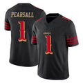 PETTCS SF.49ers #1 Ricky Pearsall Player Black Rivalries Collection Limited Stitched Jerseys