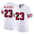 PETTCS SF.49ers #23 Christian McCaffrey Player White Limited Alternate Vapor F.U.S.E. Home Game Stitched Jerseys