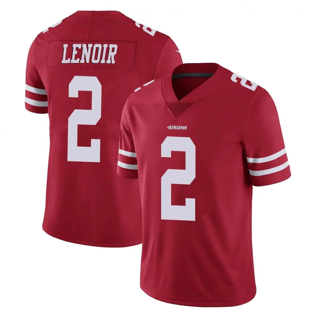 PETTCS SF.49ers #2 Deommodore Lenoir Player Red Limited Vapor Untouchable Home Game Stitched Jerseys