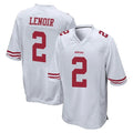 PETTCS SF.49ers #2 Deommodore Lenoir Player White Home Game Stitched Jerseys