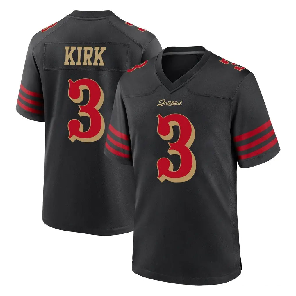 PETTCS SF.49ers #3 Christian Kirk Player Black Rivalries Collection Home Game Stitched Jerseys