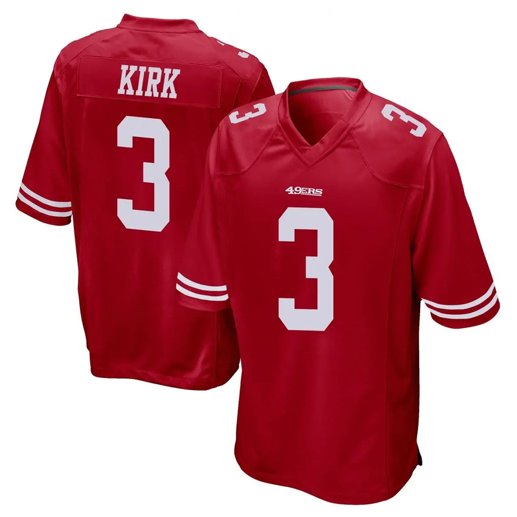 PETTCS SF.49ers #3 Christian Kirk Player Red Home Game Stitched Jerseys