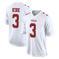 PETTCS SF.49ers #3 Christian Kirk Player White Fashion Home Game Stitched Jerseys
