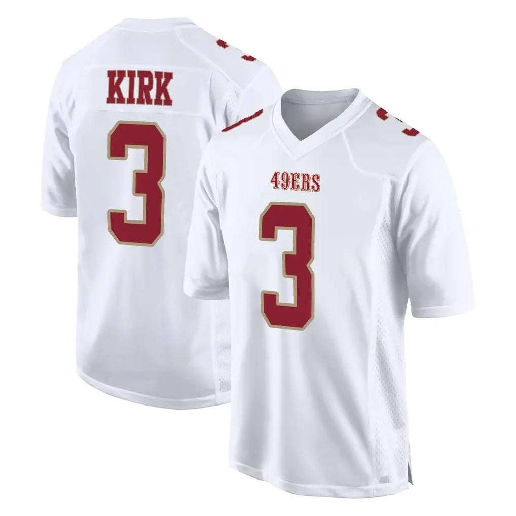 PETTCS SF.49ers #3 Christian Kirk Player White Fashion Home Game Stitched Jerseys