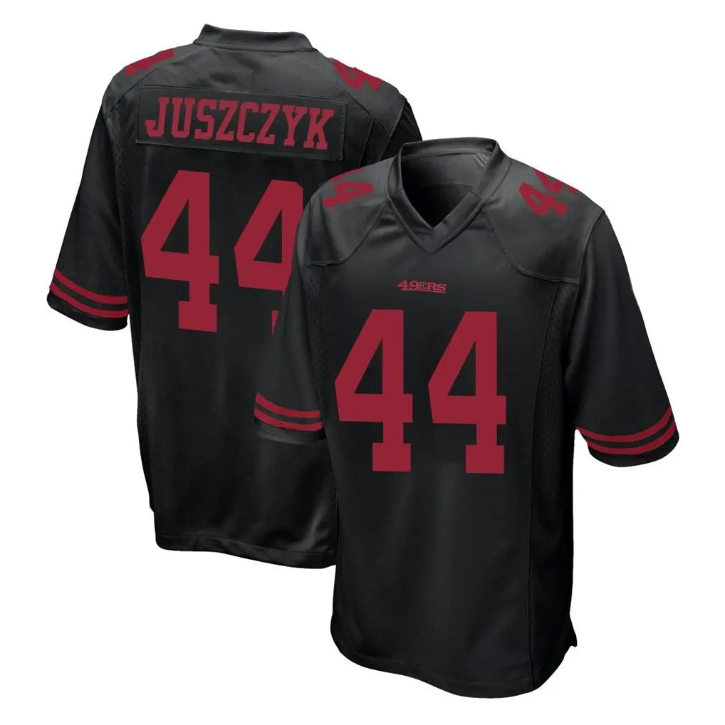 PETTCS SF.49ers #44 Kyle Juszczyk Player Black Alternate Home Game Stitched Jerseys