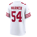 PETTCS SF.49ers #54 Fred Warner White Player Game Stitched Jerseys