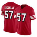 PETTCS SF.49ers #57 Dre Greenlaw Player Red Limited Alternate Vapor F.U.S.E. Home Game Stitched Jerseys