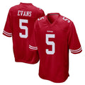 PETTCS SF.49ers #5 Mike Evans Player Red Home Game Stitched Jerseys