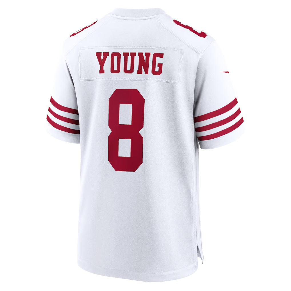 PETTCS SF.49ers #8 Steve Young White Retired Player Game Stitched Jerseys