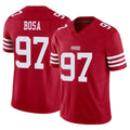 PETTCS SF.49ers #97 Nick Bosa Player Red Limited Vapor F.U.S.E. Home Game Stitched Jerseys