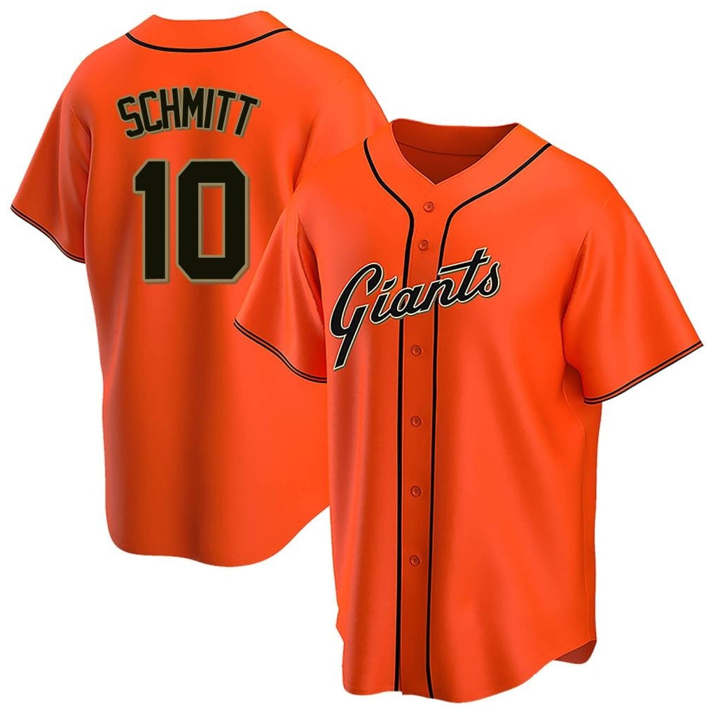 PETTCS SF.Giants #10 Casey Schmitt Player Orange Home Game Stitched Jerseys