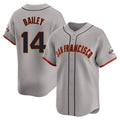 PETTCS SF.Giants #14 Patrick Bailey Player Gray Home Limited Stitched Jerseys