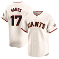 PETTCS SF.Giants #17 Heliot Ramos Player Cream Home Limited Stitched Jerseys