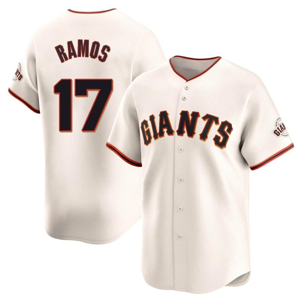 PETTCS SF.Giants #17 Heliot Ramos Player Cream Home Limited Stitched Jerseys