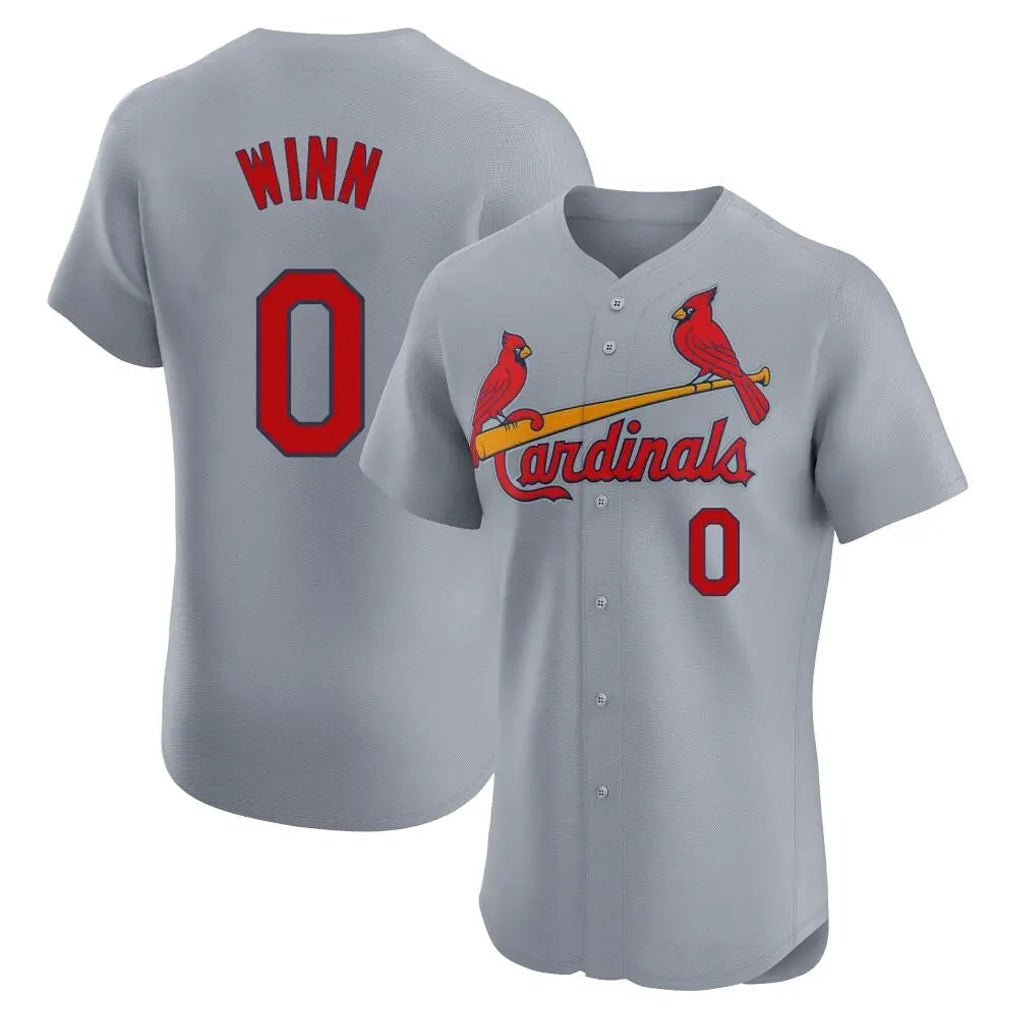 PETTCS St. Louis Cardinals #0 Masyn Winn Player Gary Home Limited Elite Stitched Jerseys