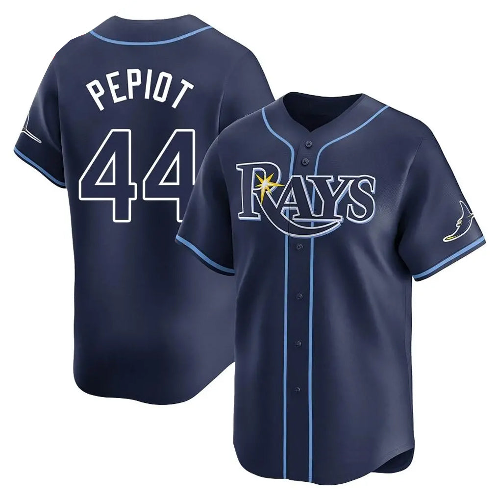 PETTCS TB.Rays #44 Ryan Pepiot Player Navy Home Limited Stitched Jerseys