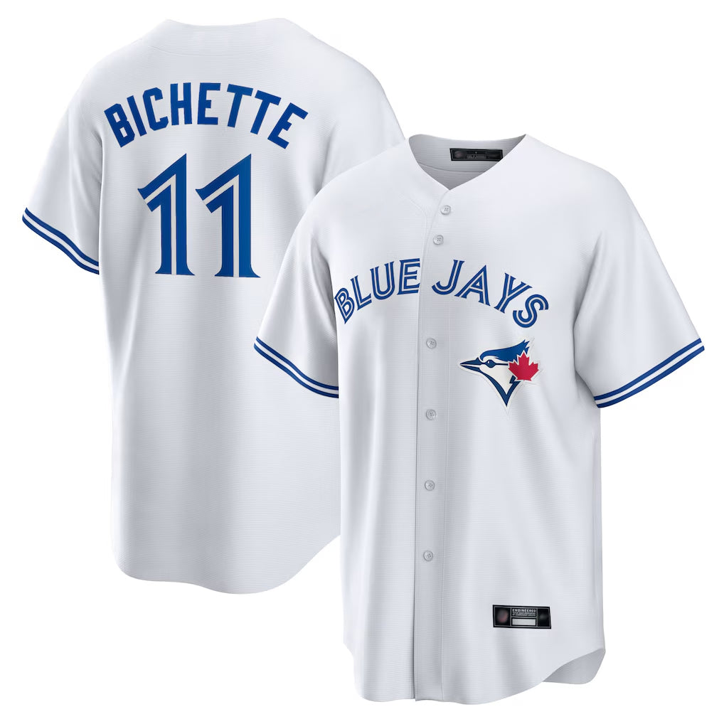 PETTCS T.Blue Jays #11 Bo Bichette Player White Home Limited Stitched Jerseys