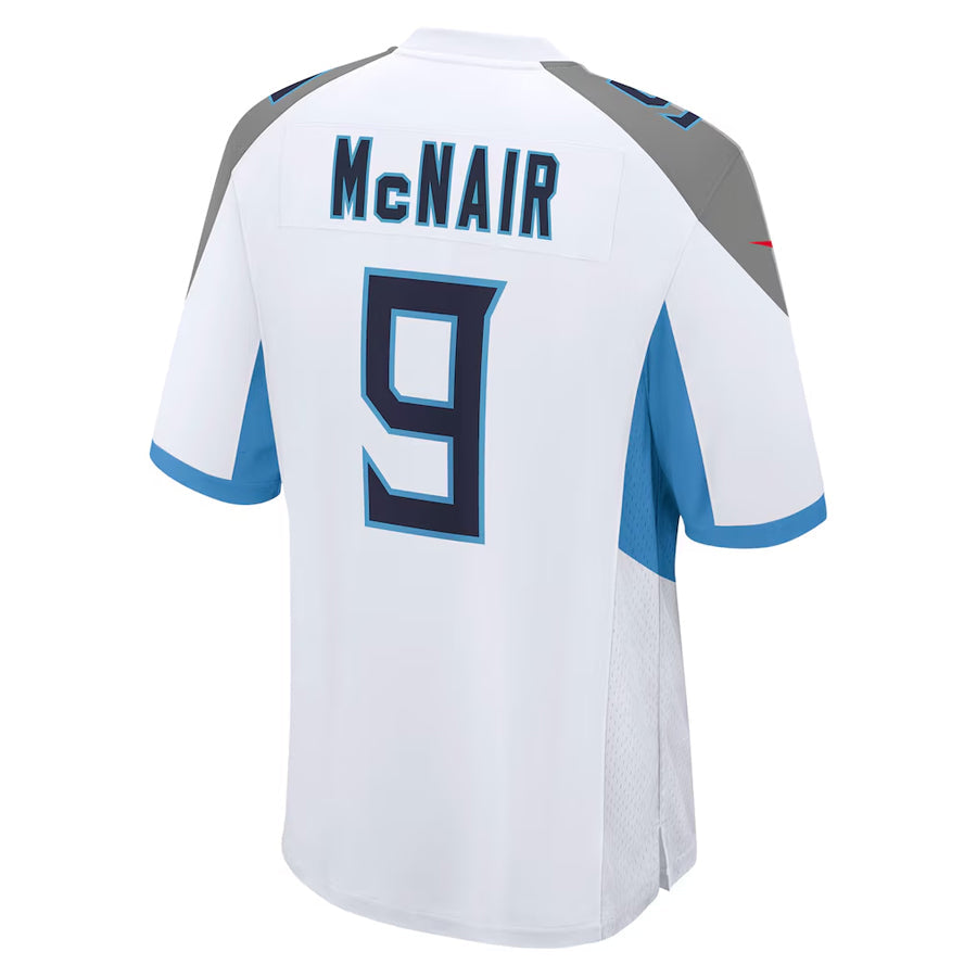 PETTCS T.Titans #9 Steve McNair Player White Home Game Stitched Jerseys