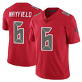 PETTCS TB.Buccaneers #6 Baker Mayfield Player Red Limited Color Rush Home Game Stitched Jerseys