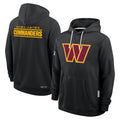 PETTCS W.Commanders Gray LOGO Performance Pullover Hoodies Game Blank Player Stitched Jerseys