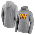 PETTCS W.Commanders Gray LOGO Pullover Hoodies Game Blank Player Stitched Jerseys