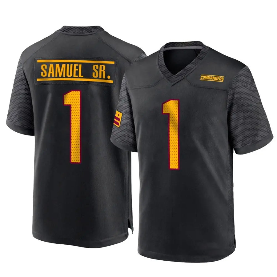 PETTCS W.Commanders #1 Deebo Samuel Sr Player Black Home Game Football Jerseys