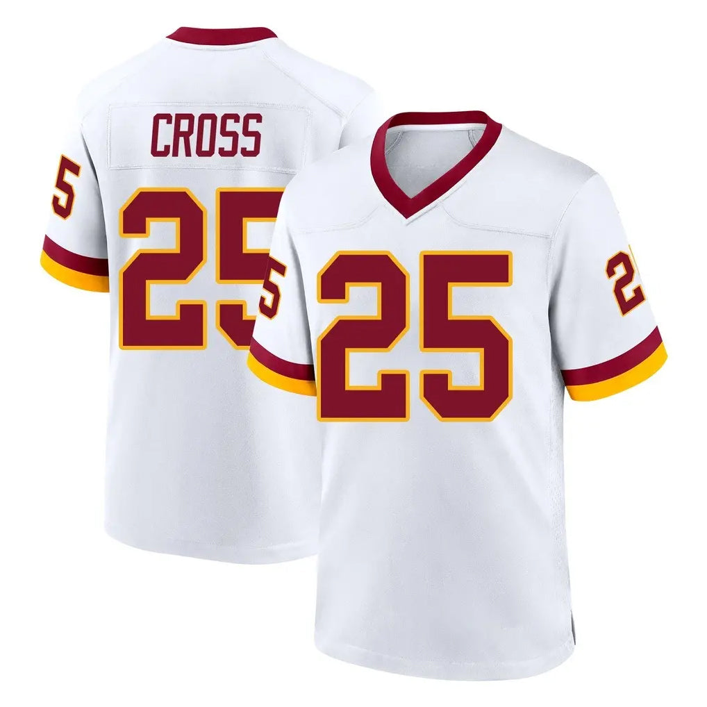 PETTCS W.Commanders #25 Nick Cross Player White Home Game Stitched Jerseys