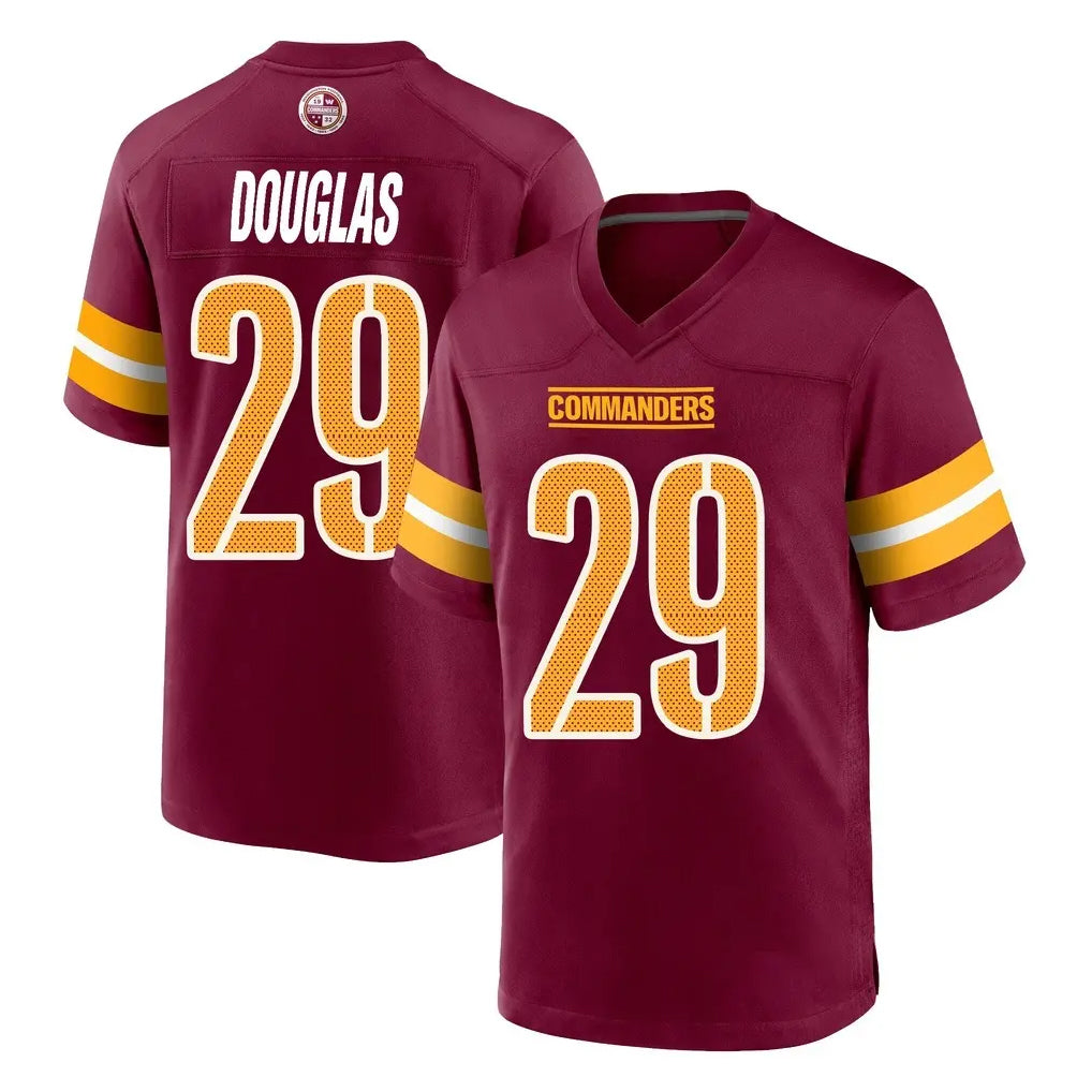 PETTCS W.Commanders #29 Rasul Douglas Player Burgundy Home Game Stitched Jerseys