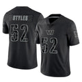 PETTCS W.Commanders #52 Sonny Styles Player Black Limited Reflective Home Game Stitched Jerseys