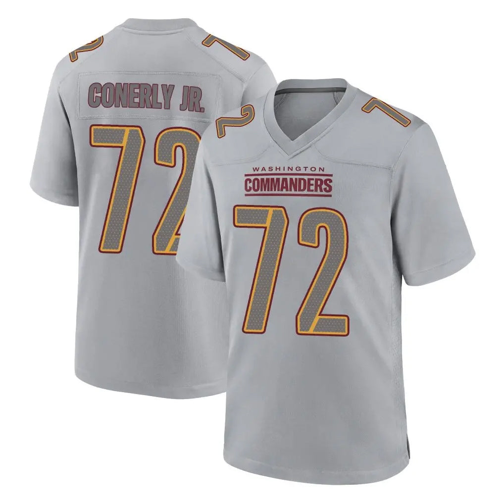 PETTCS W.Commanders #72 Josh Conerly Jr. Player Gray Atmosphere Fashion Home Game Stitched Jerseys