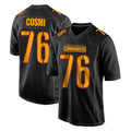 PETTCS W.Commanders #76 Sam Cosmi Player Black Carbon Fashion Home Game Stitched Jerseys