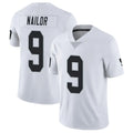 LV.Raiders #9 Jalen Nailor Player White Limited Vapor Untouchable Home Game PETTCS Stitched Jerseys