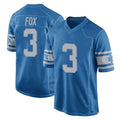 D.Lions #3 Jack Fox Player Blue Vapor Untouchable Throwback Game PETTCS Stitched Jerseys