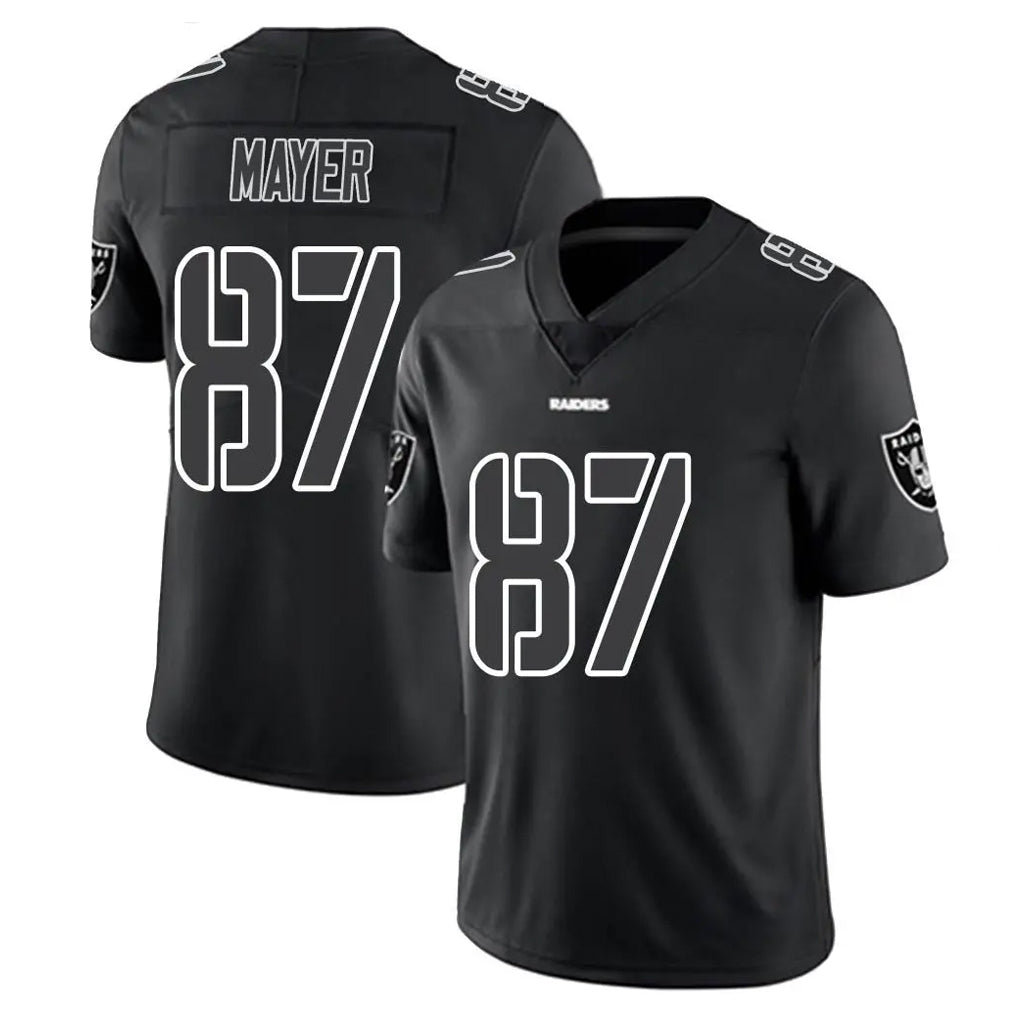 LV.Raiders #87 Michael Mayer Player Black Limited Black Impact Home Game PETTCS Stitched Jerseys