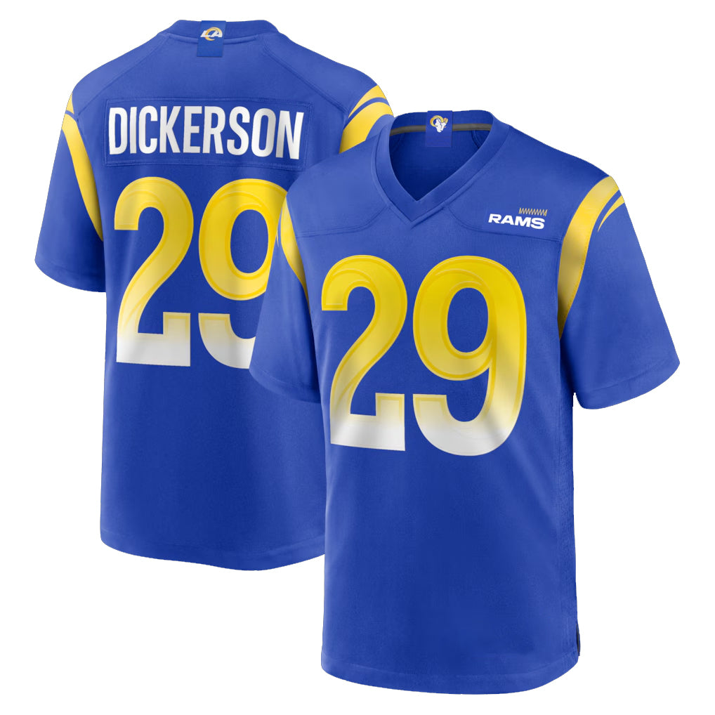 LA.Rams #29 Eric Dickerson Player Royal Home Game PETTCS Stitched Jerseys